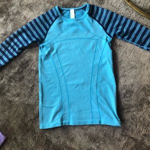 Blue long sleeve ivivva top.